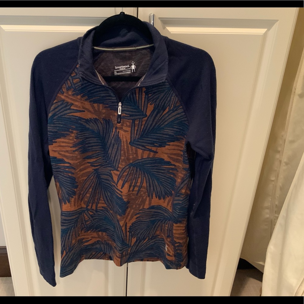 Smartwool 250 Marino wool 1/4 zip neck sweater.  Size XL